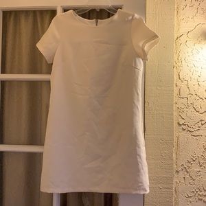 Lulus Shift and Shout Ivory Shift Dress